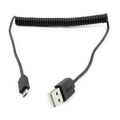 Roline USB2.0 kabel TIP A(M) na Micro B(M), spiralni, 1.0m, crn   / 11.02.8317